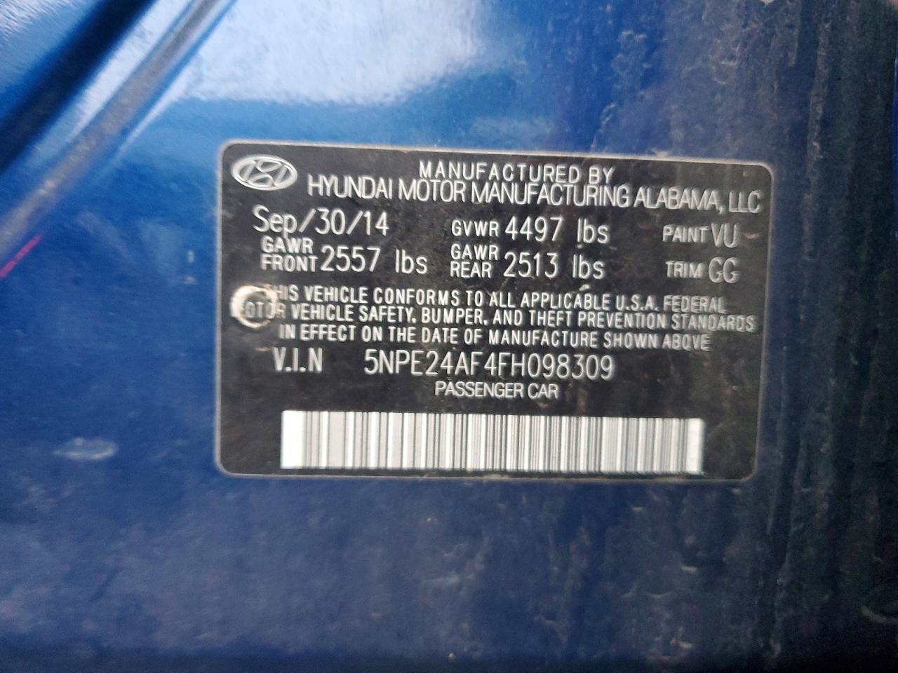 2015 HYUNDAI SONATA SE photo 12