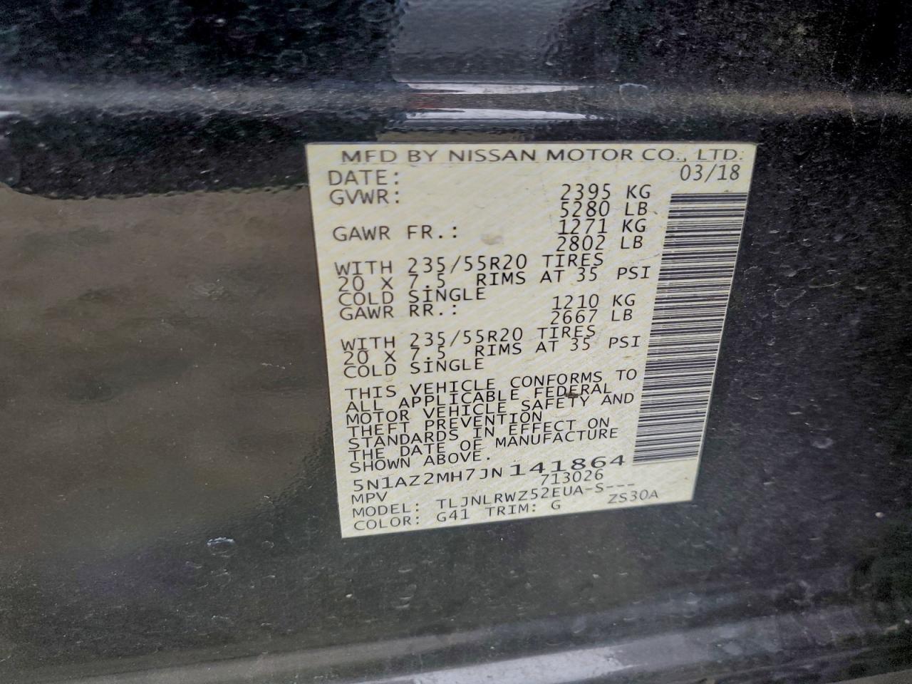 2018 NISSAN MURANO S photo 27