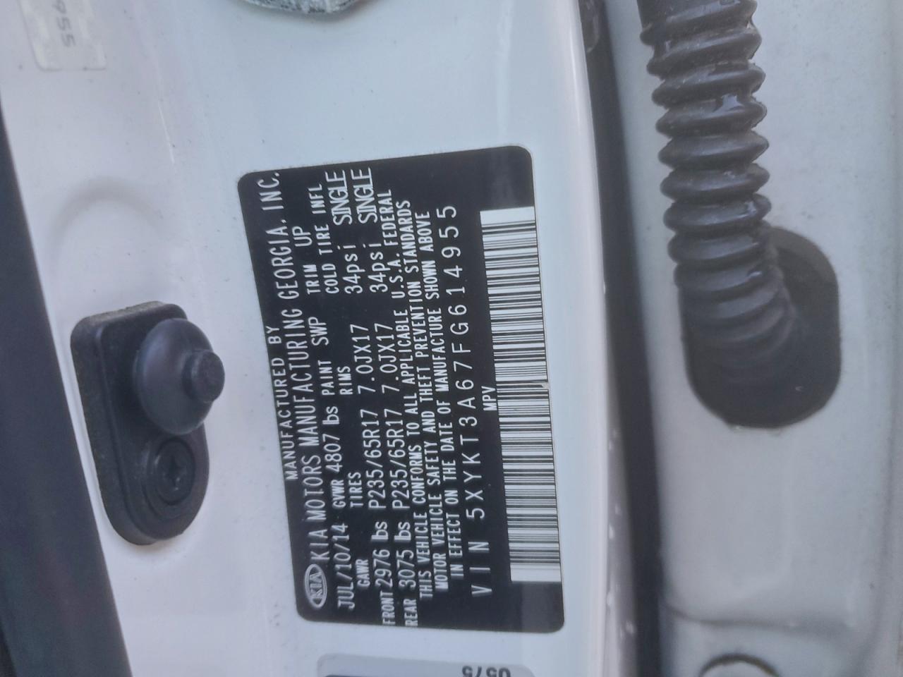 2015 KIA SORENTO LX photo 27
