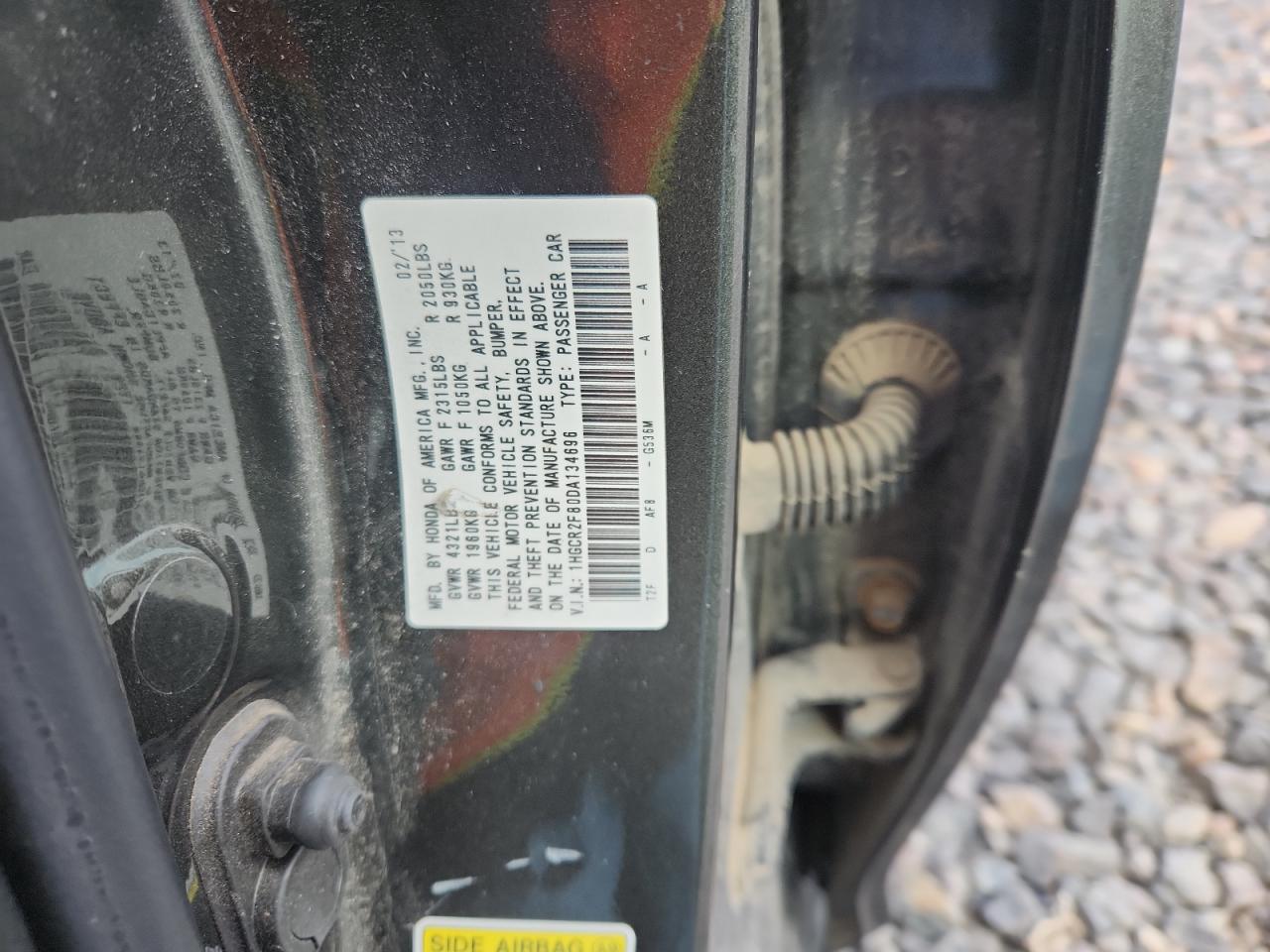 2013 HONDA ACCORD EXL photo 12