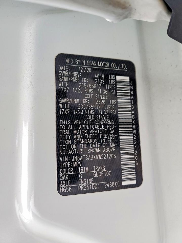 2021 NISSAN ROGUE S photo 14