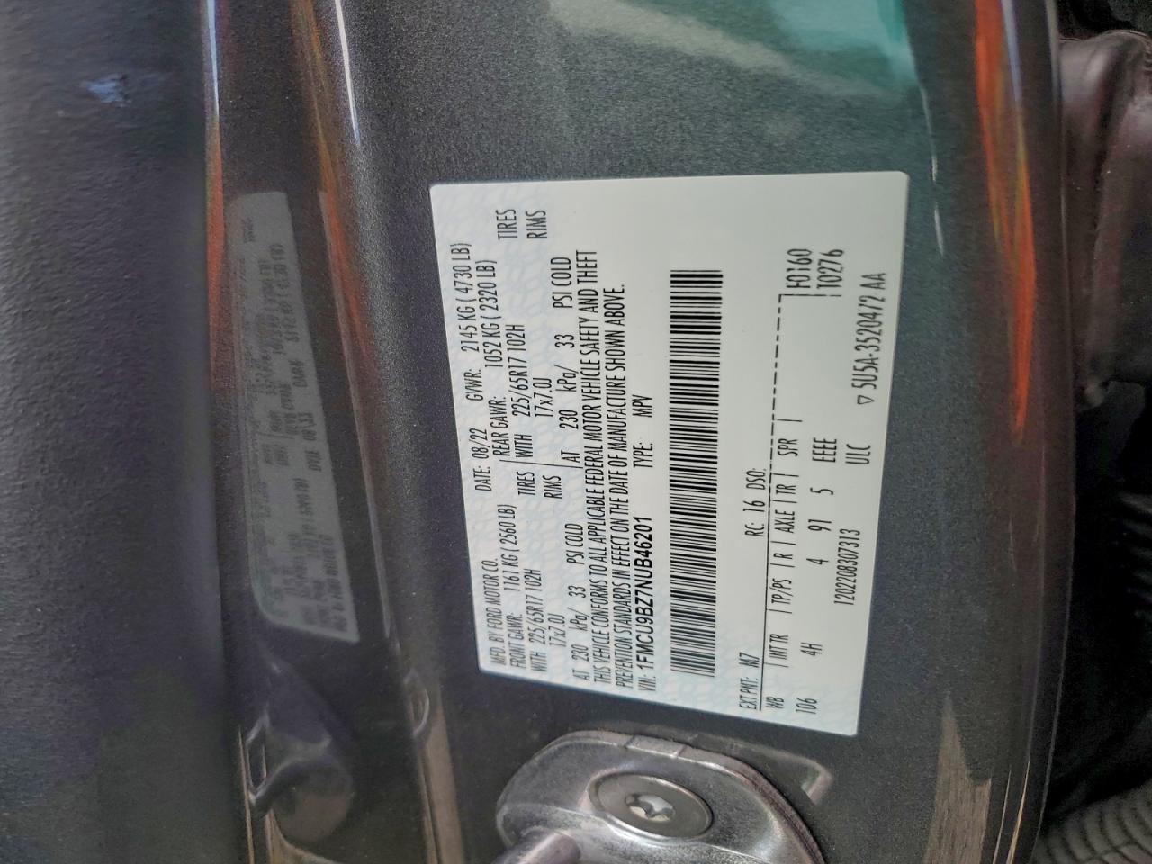 2022 FORD ESCAPE SE photo 25