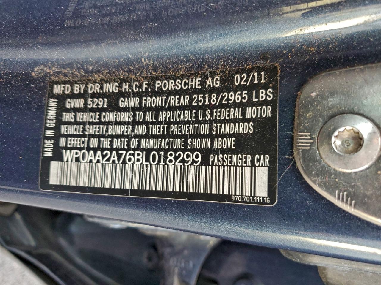 2011 PORSCHE PANAMERA 2 photo 12