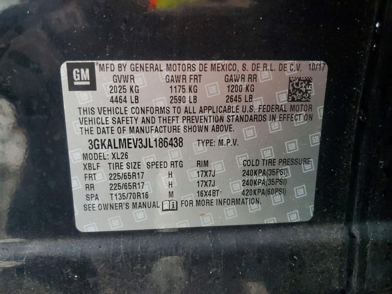 2018 GMC TERRAIN SLE photo 13