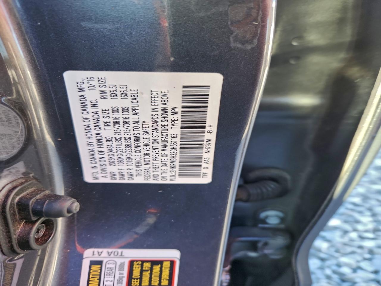 2016 HONDA CR-V LX photo 13
