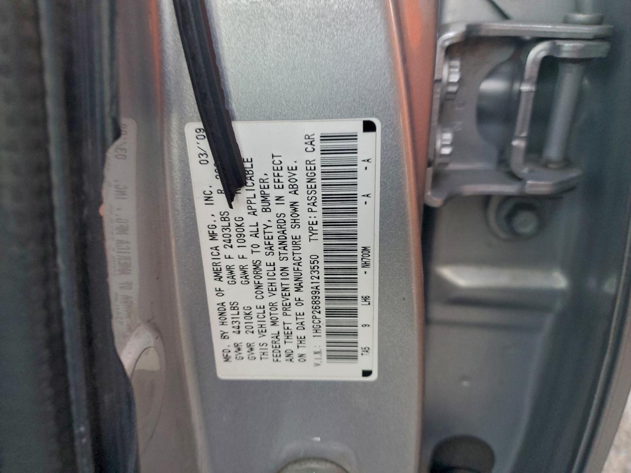2009 HONDA ACCORD EXL photo 37