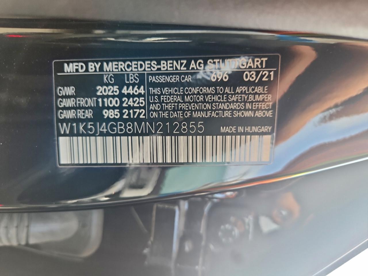 2021 MERCEDES-BENZ CLA 250 photo 12