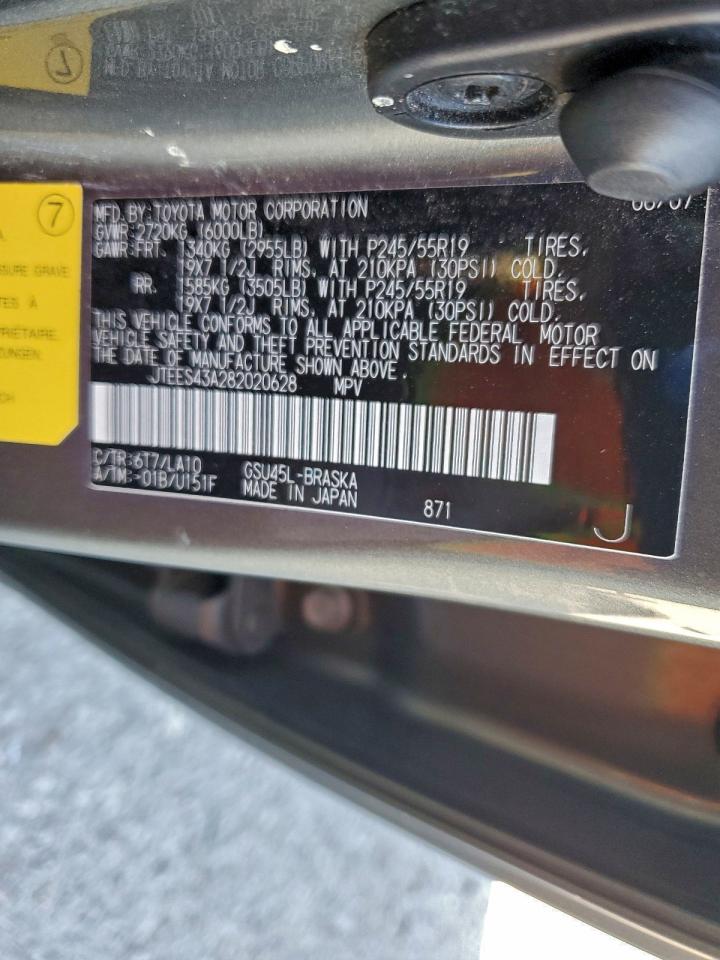 2008 TOYOTA HIGHLANDER SPORT photo 12