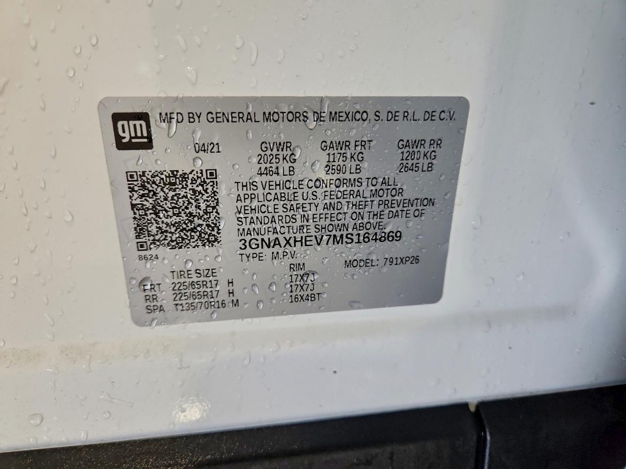 2021 CHEVROLET EQUINOX LS photo 13