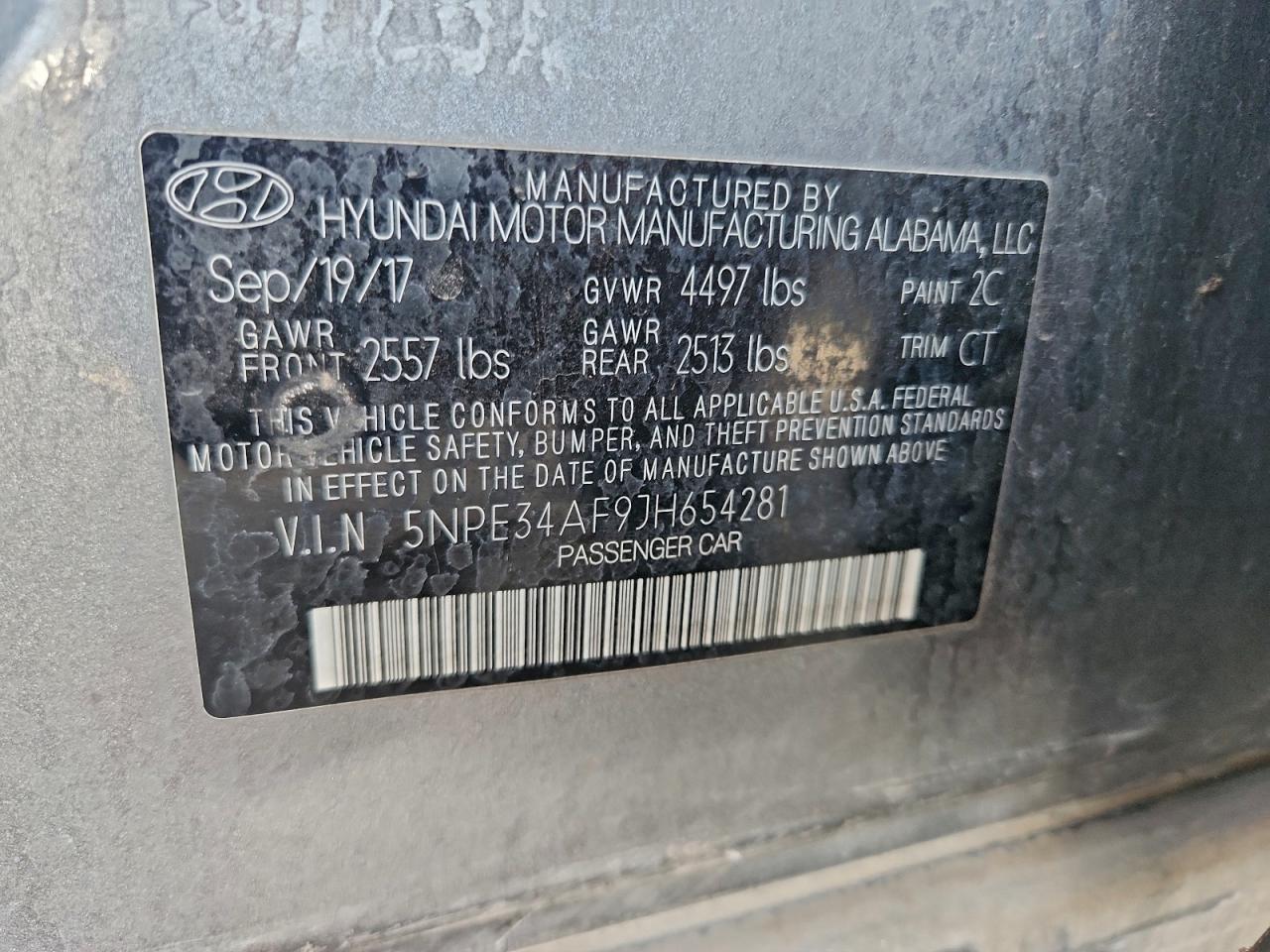 2018 HYUNDAI SONATA SPORT photo 13