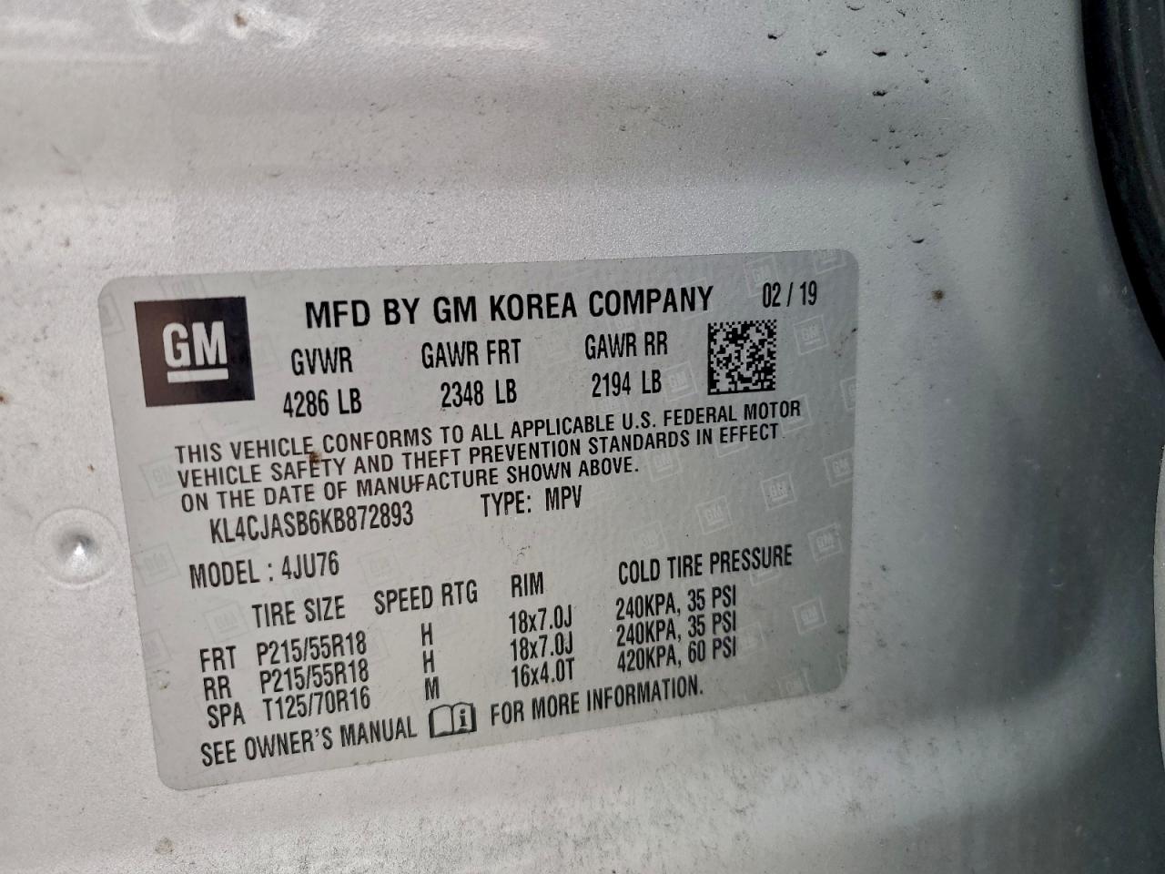 2019 BUICK ENCORE PREFERRED photo 13