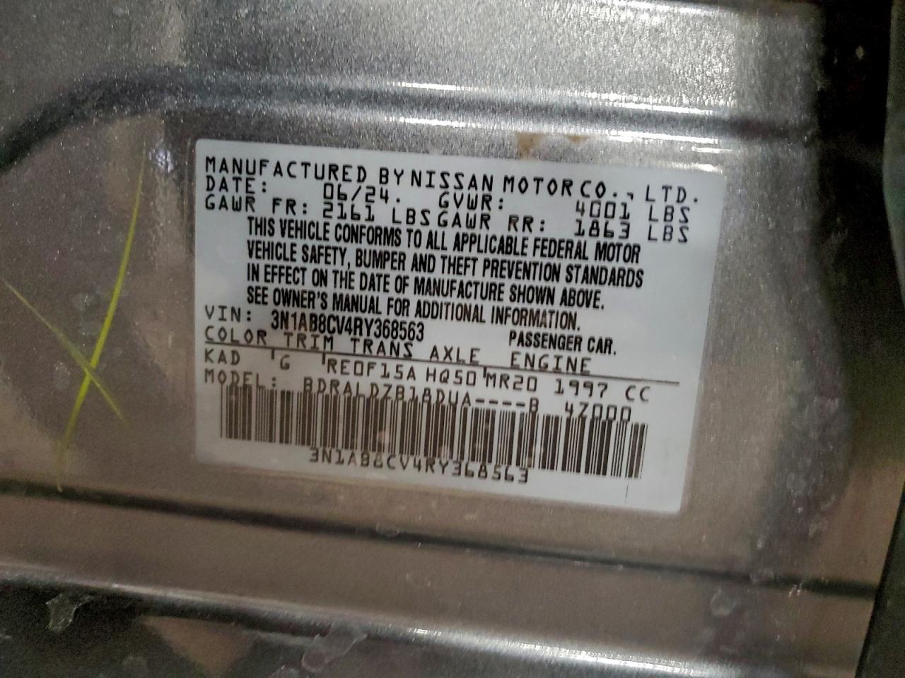 2024 NISSAN SENTRA SV photo 13