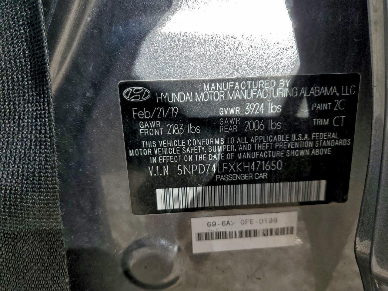 2019 HYUNDAI ELANTRA SE photo 13