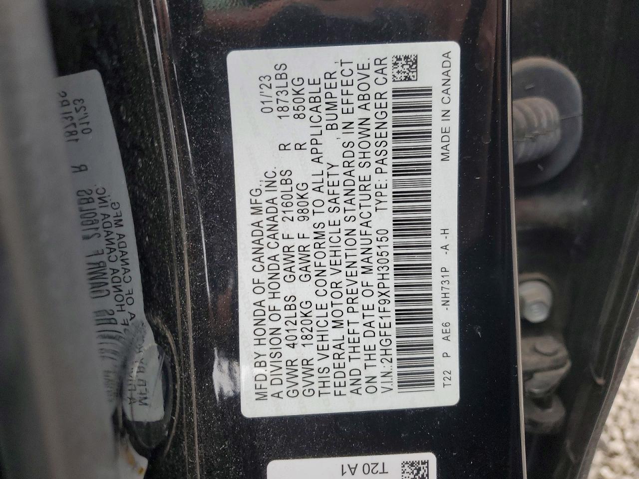 2023 HONDA CIVIC TOURING photo 34