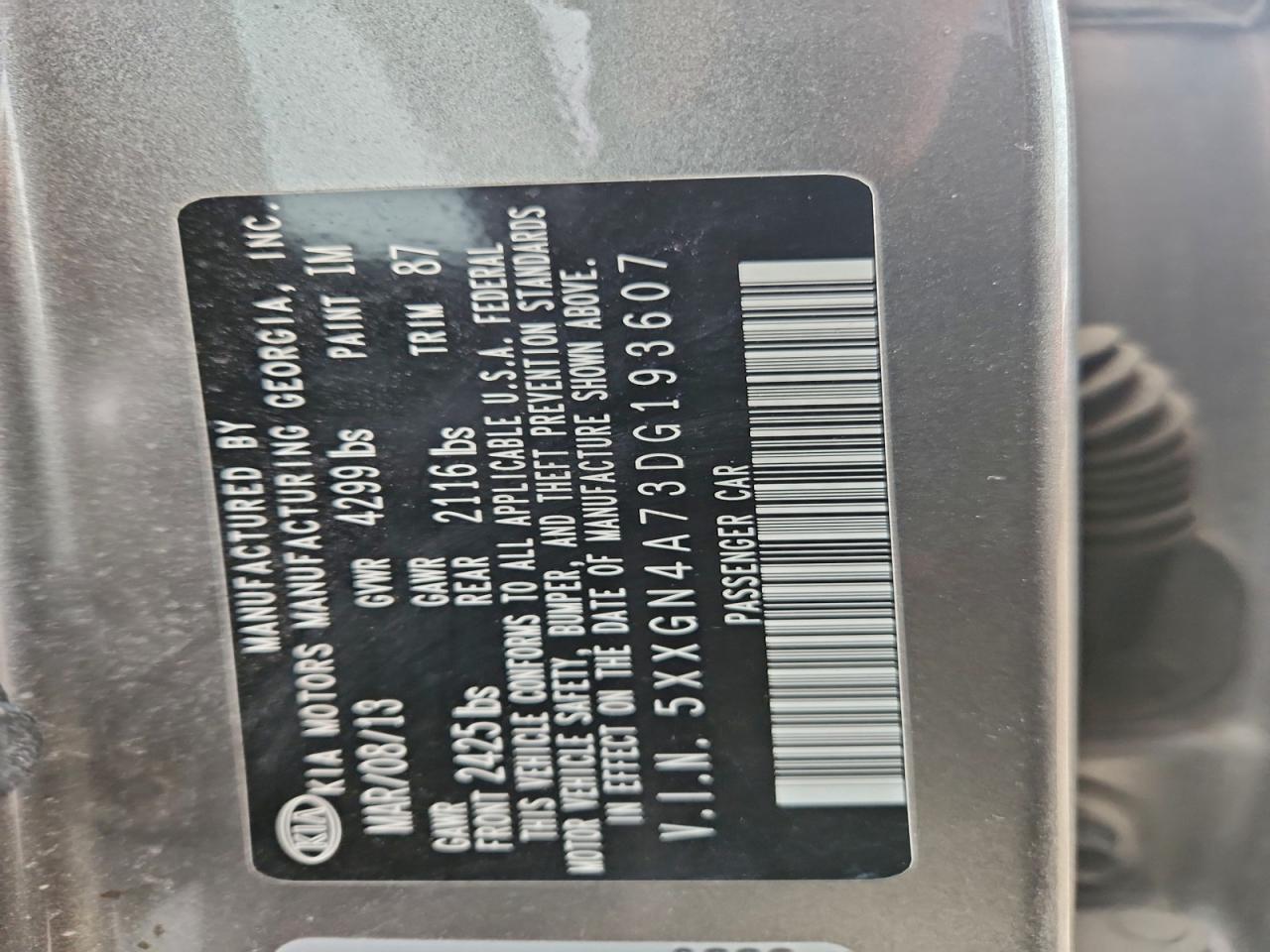 2013 KIA OPTIMA EX photo 12