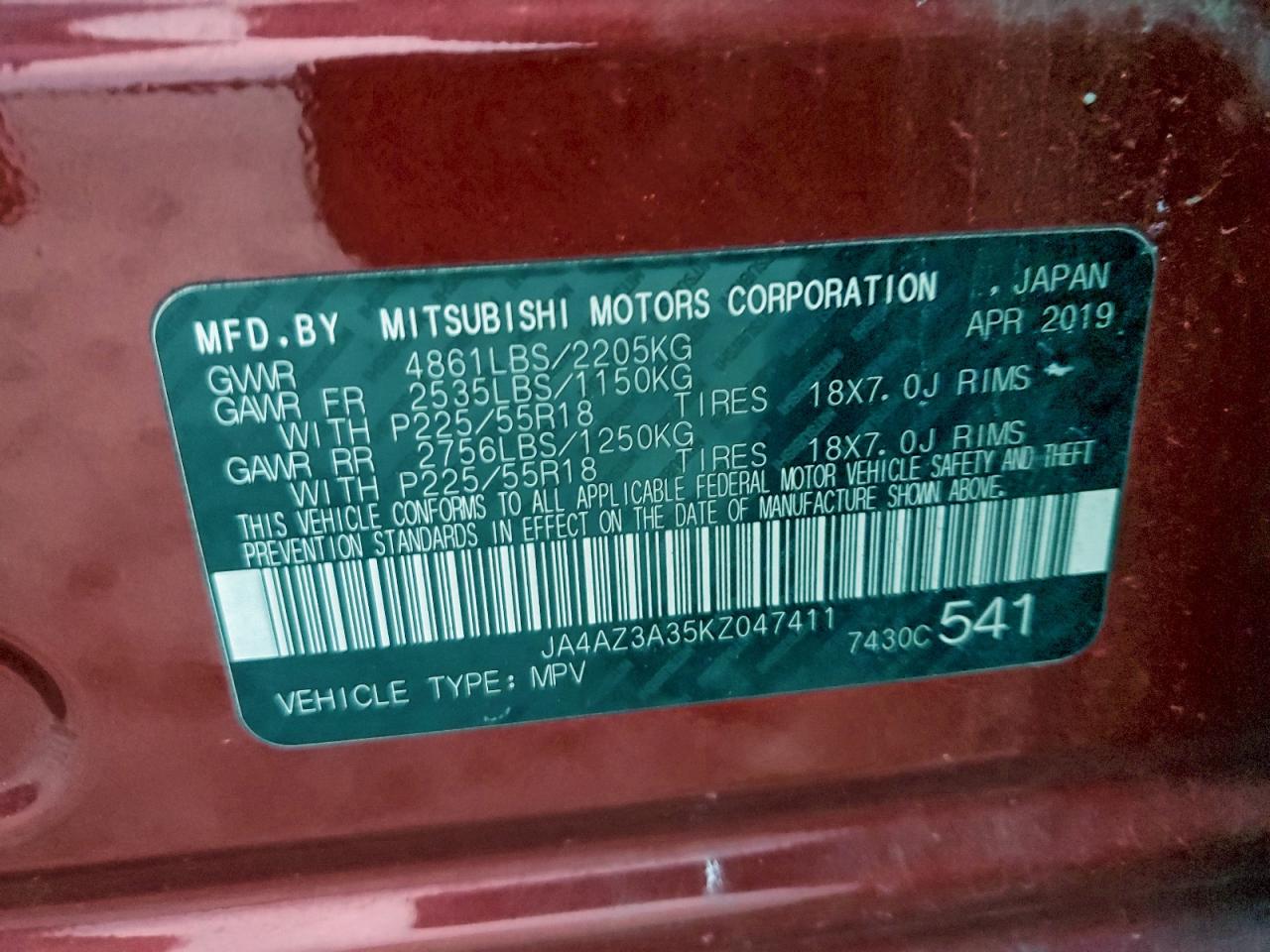 2019 MITSUBISHI OUTLANDER SE photo 14