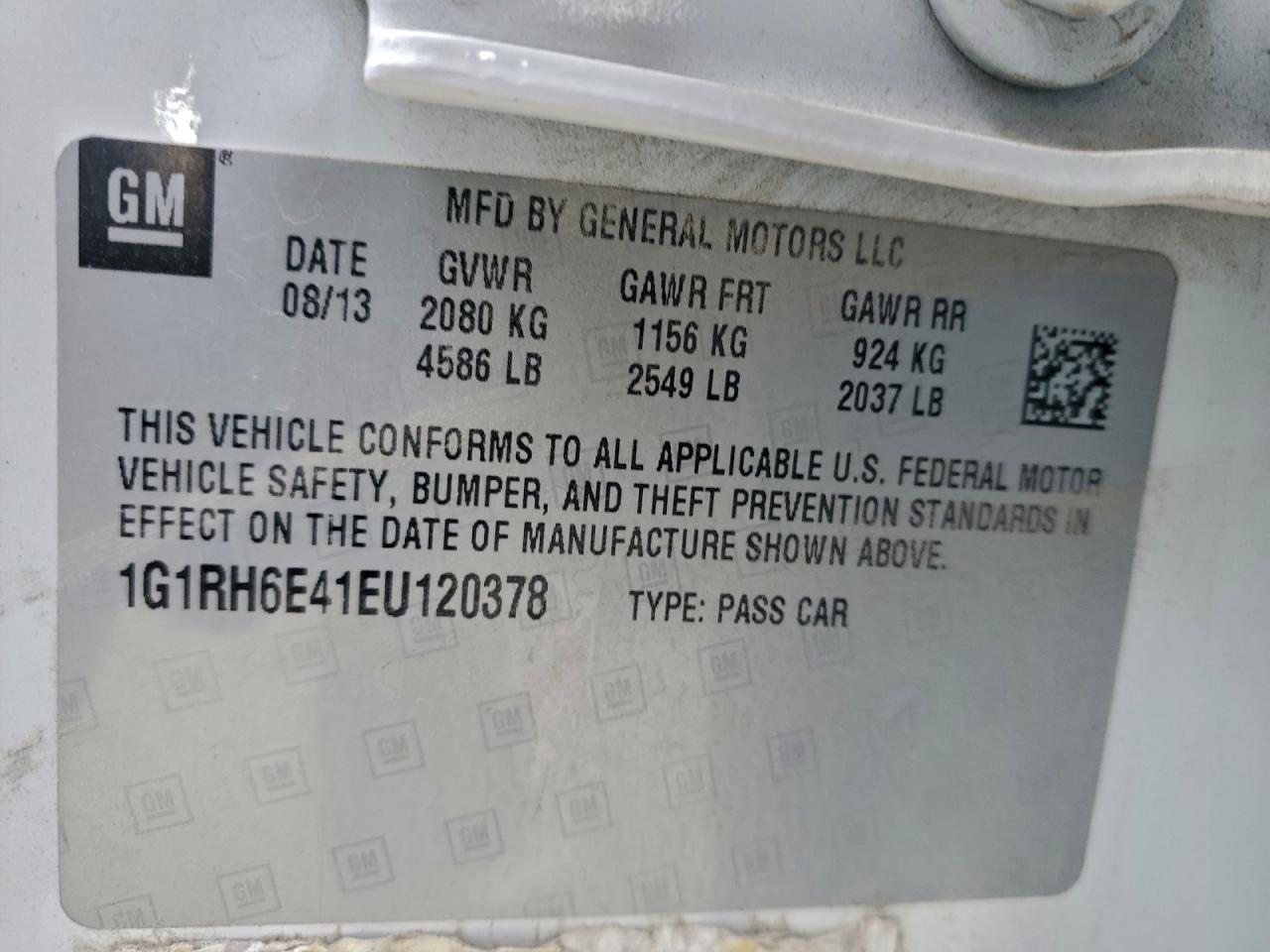 2014 CHEVROLET VOLT photo 12