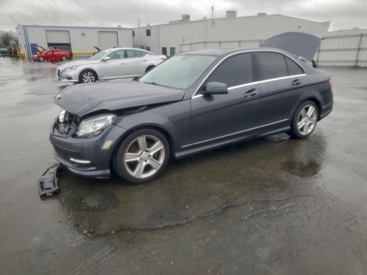 2011 MERCEDES-BENZ C 300 — FRONT END damage — photo 1