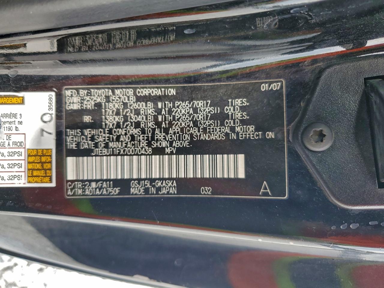 2007 TOYOTA FJ CRUISER photo 23