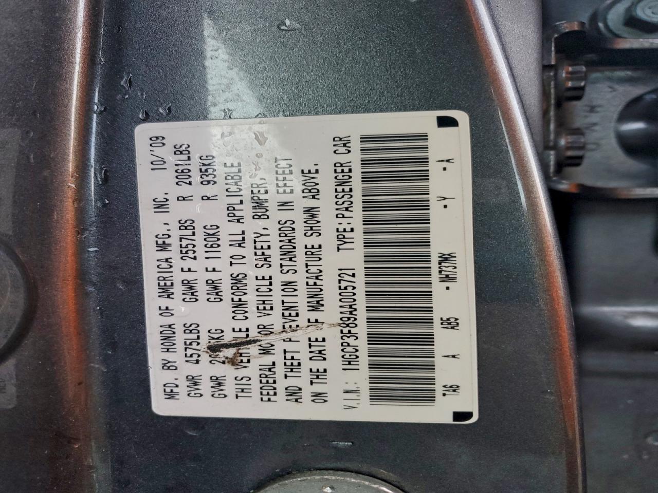 2010 HONDA ACCORD EXL photo 23