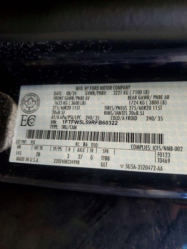 2024 FORD F150 LARIAT photo 25