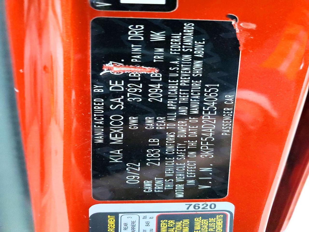 2023 KIA FORTE GT LINE photo 13