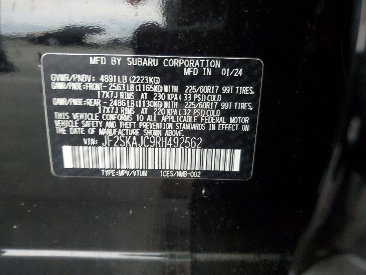 2024 SUBARU FORESTER WILDERNESS photo 13