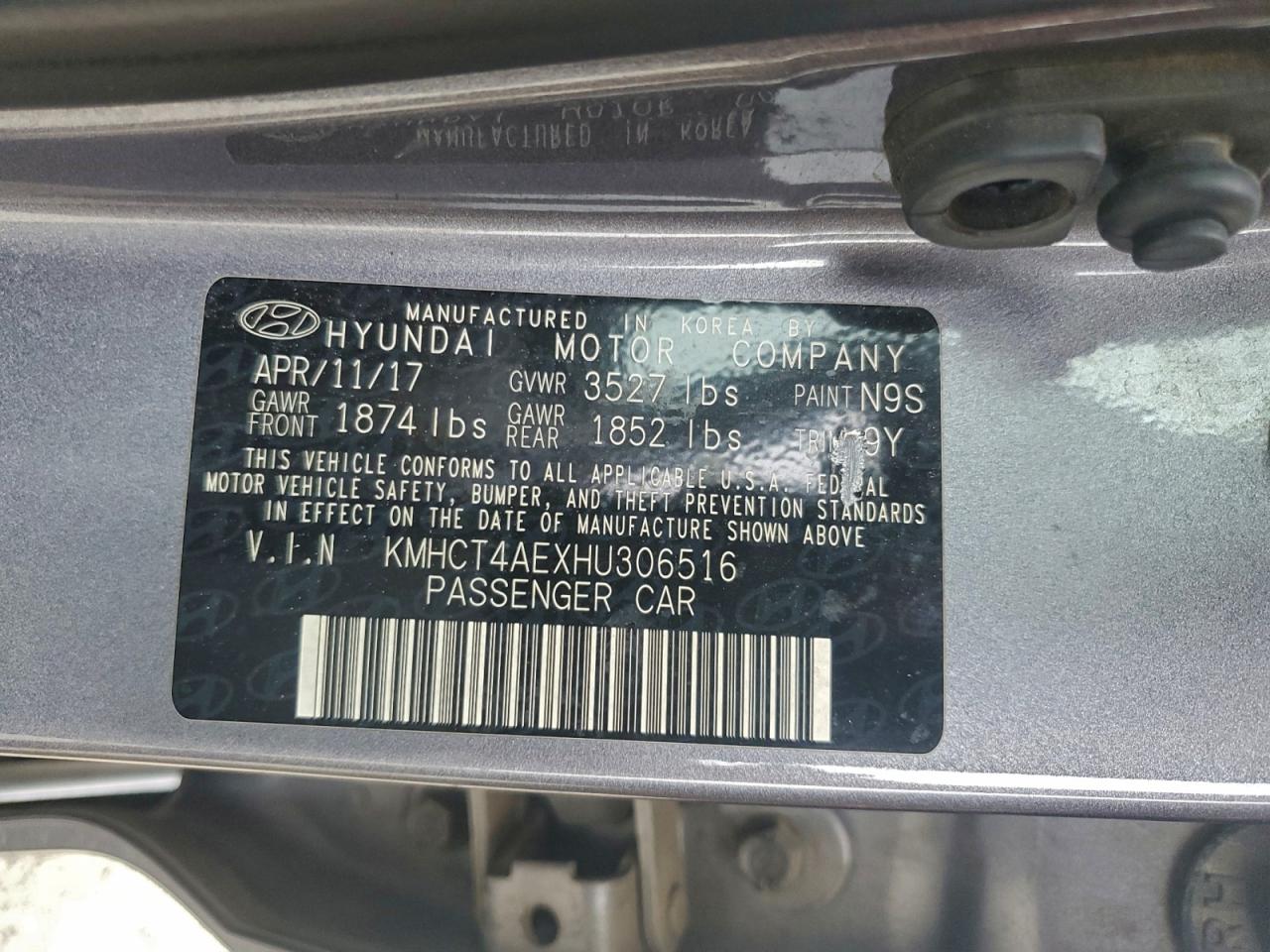 2017 HYUNDAI ACCENT SE photo 12
