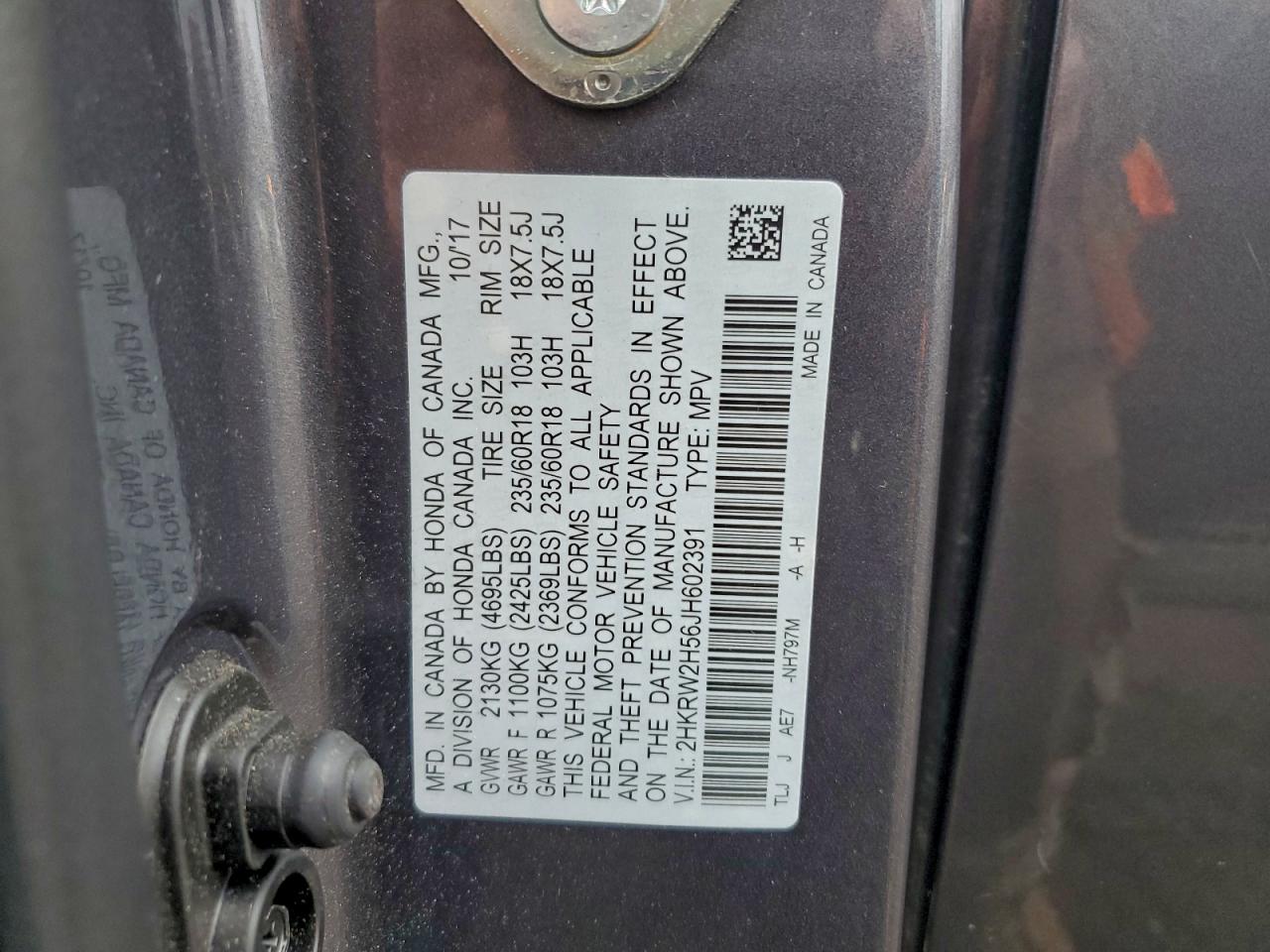 2018 HONDA CR-V EX photo 13