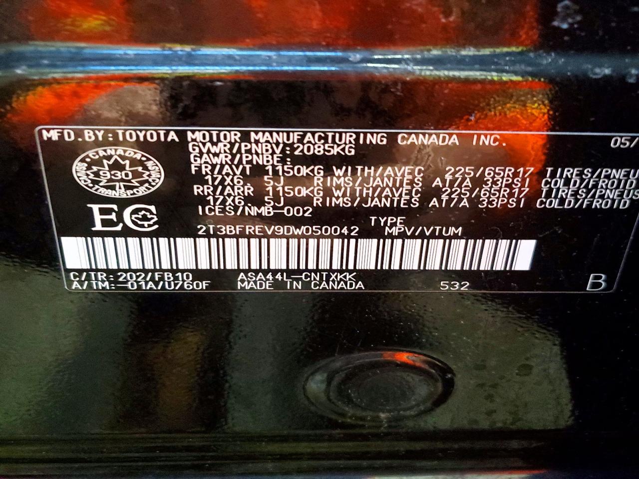 2013 TOYOTA RAV4 LE photo 13