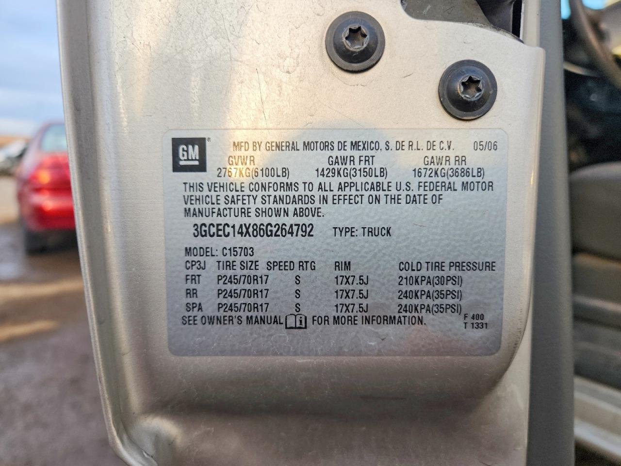 2006 CHEVROLET SILVERADO C1500 photo 12