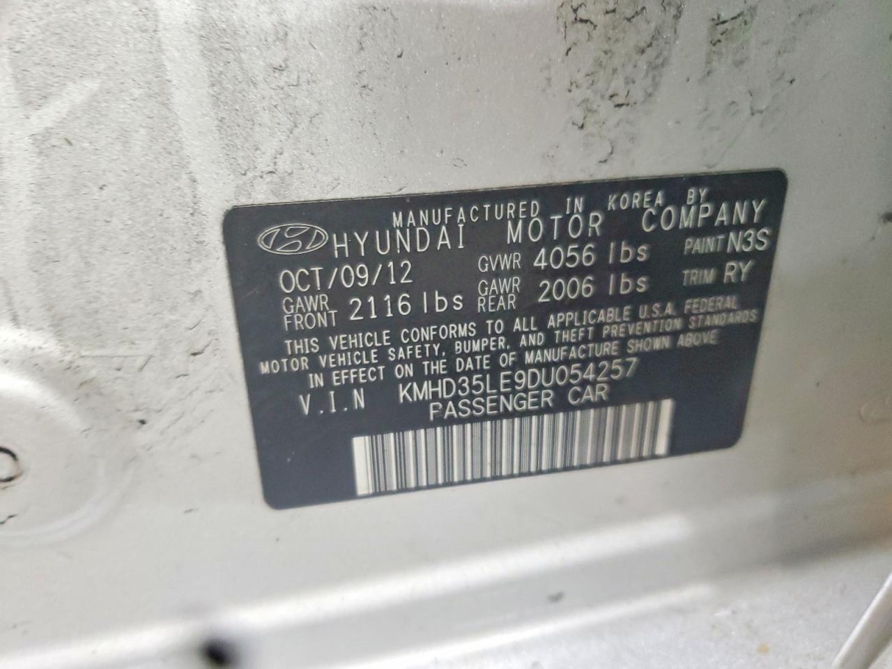 2013 HYUNDAI ELANTRA GT BASE photo 23