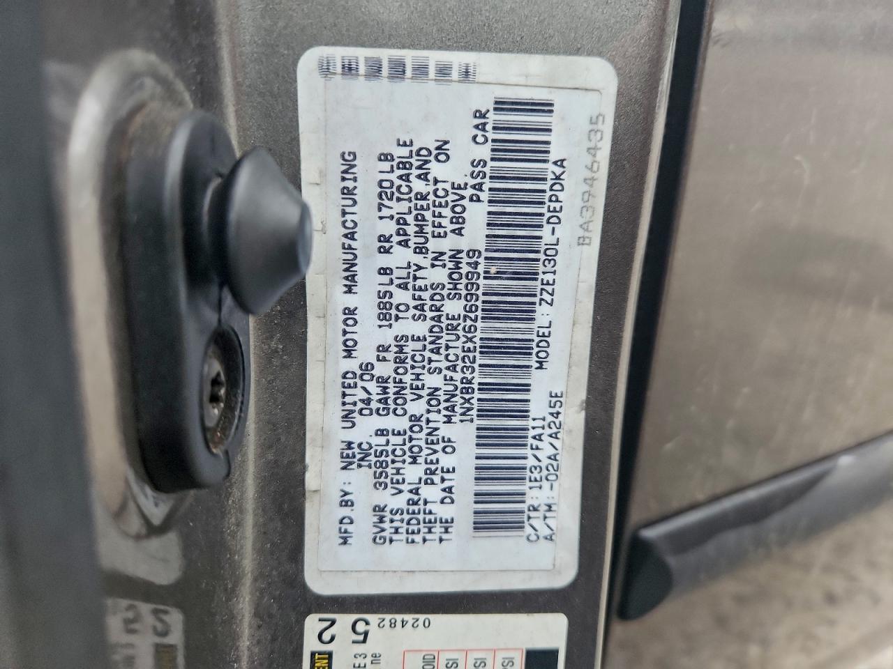 2006 TOYOTA COROLLA CE photo 13