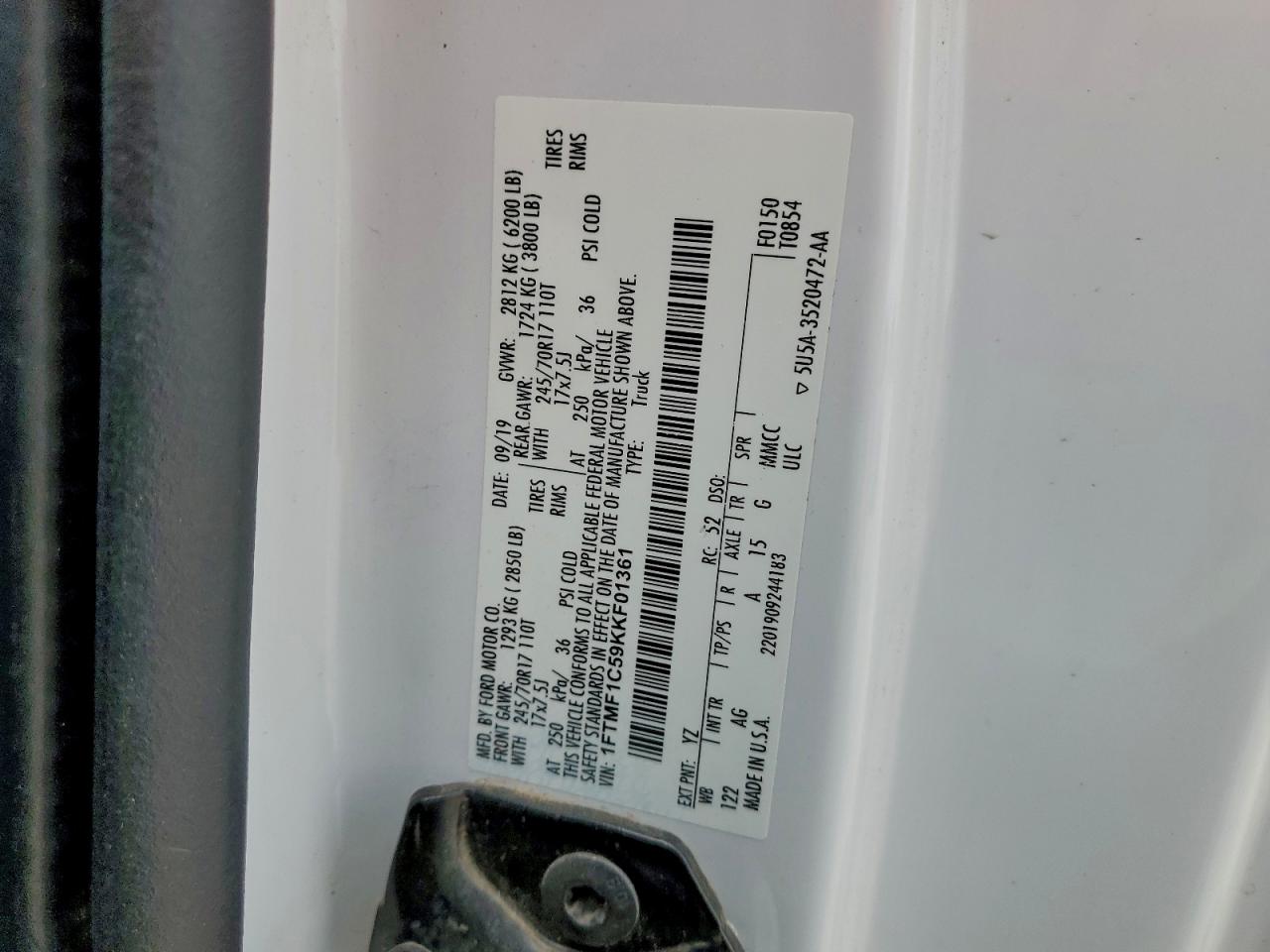 2019 FORD F150 photo 13