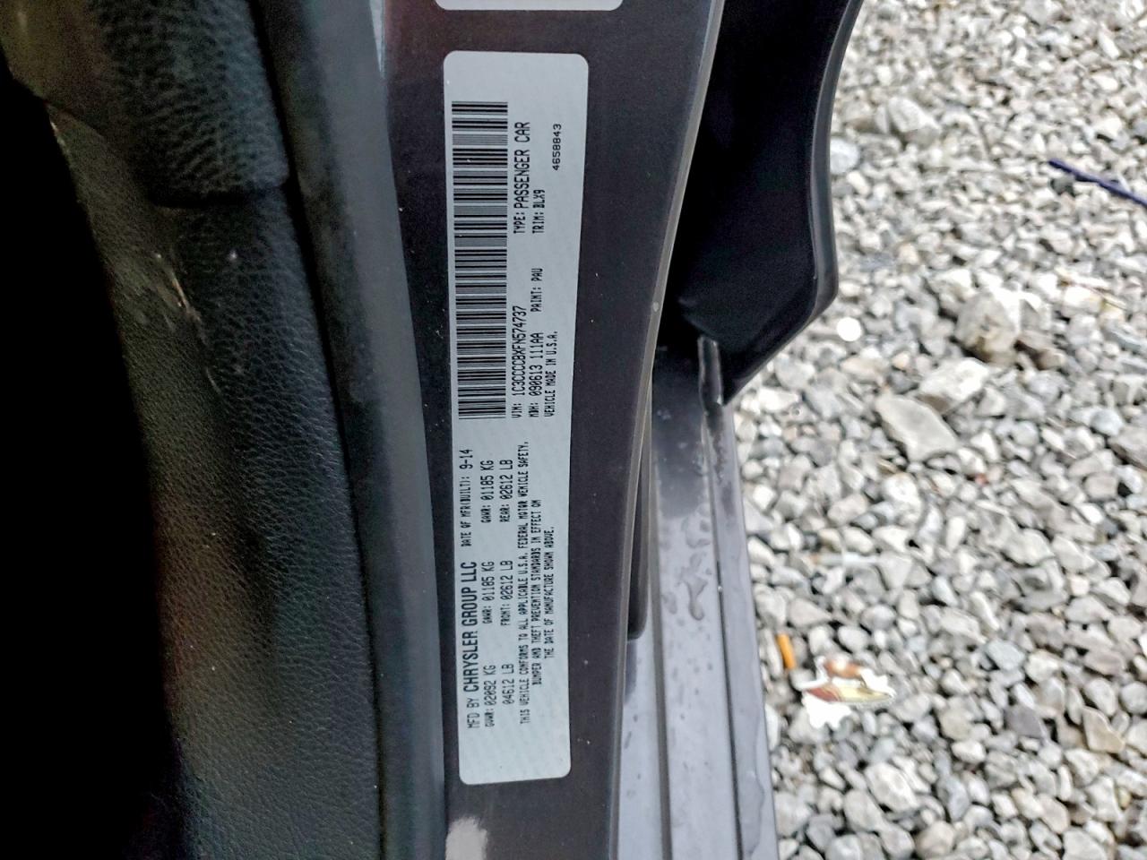 2015 CHRYSLER 200 C photo 13