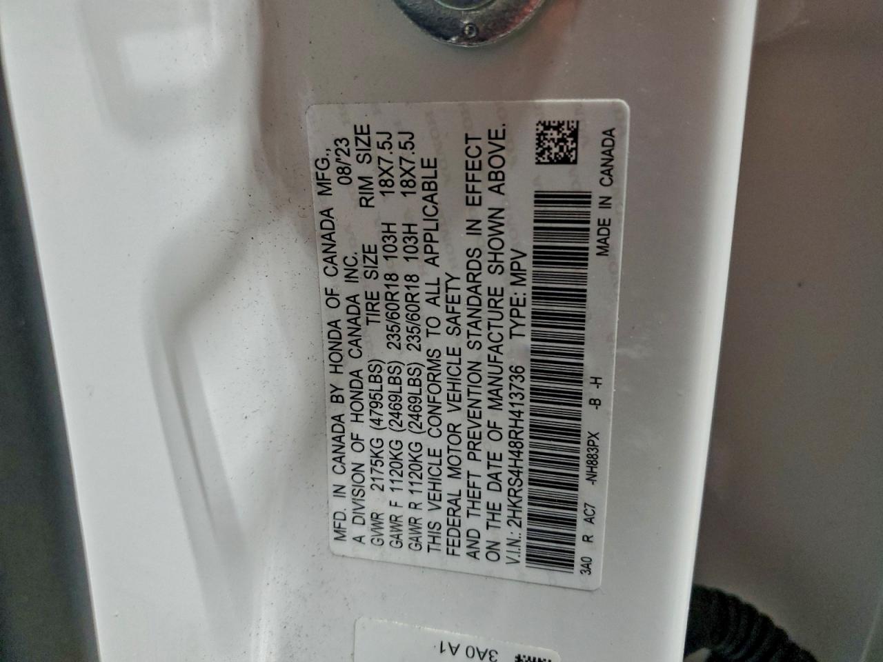 2024 HONDA CR-V EX photo 14