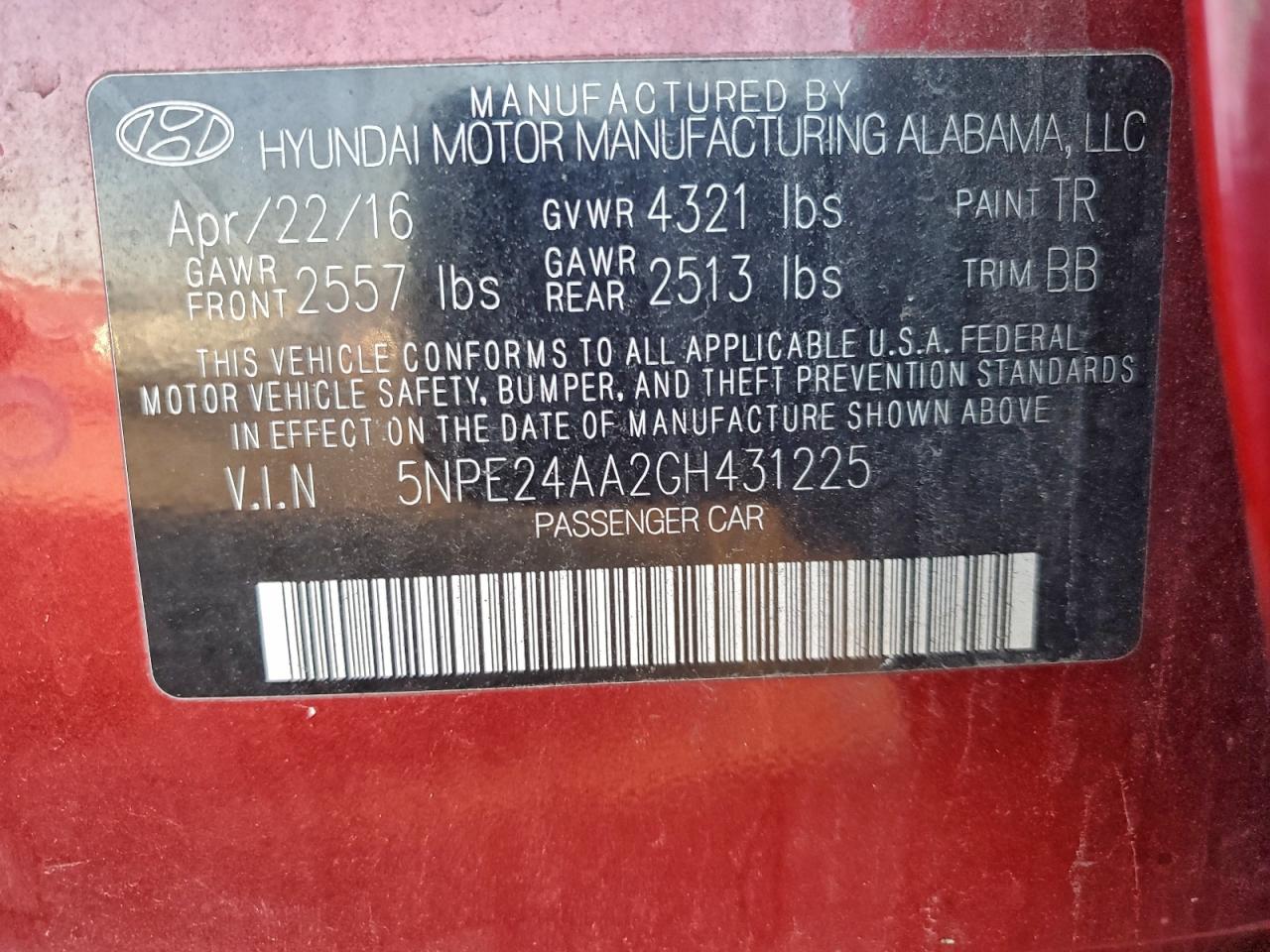 2016 HYUNDAI SONATA ECO photo 12