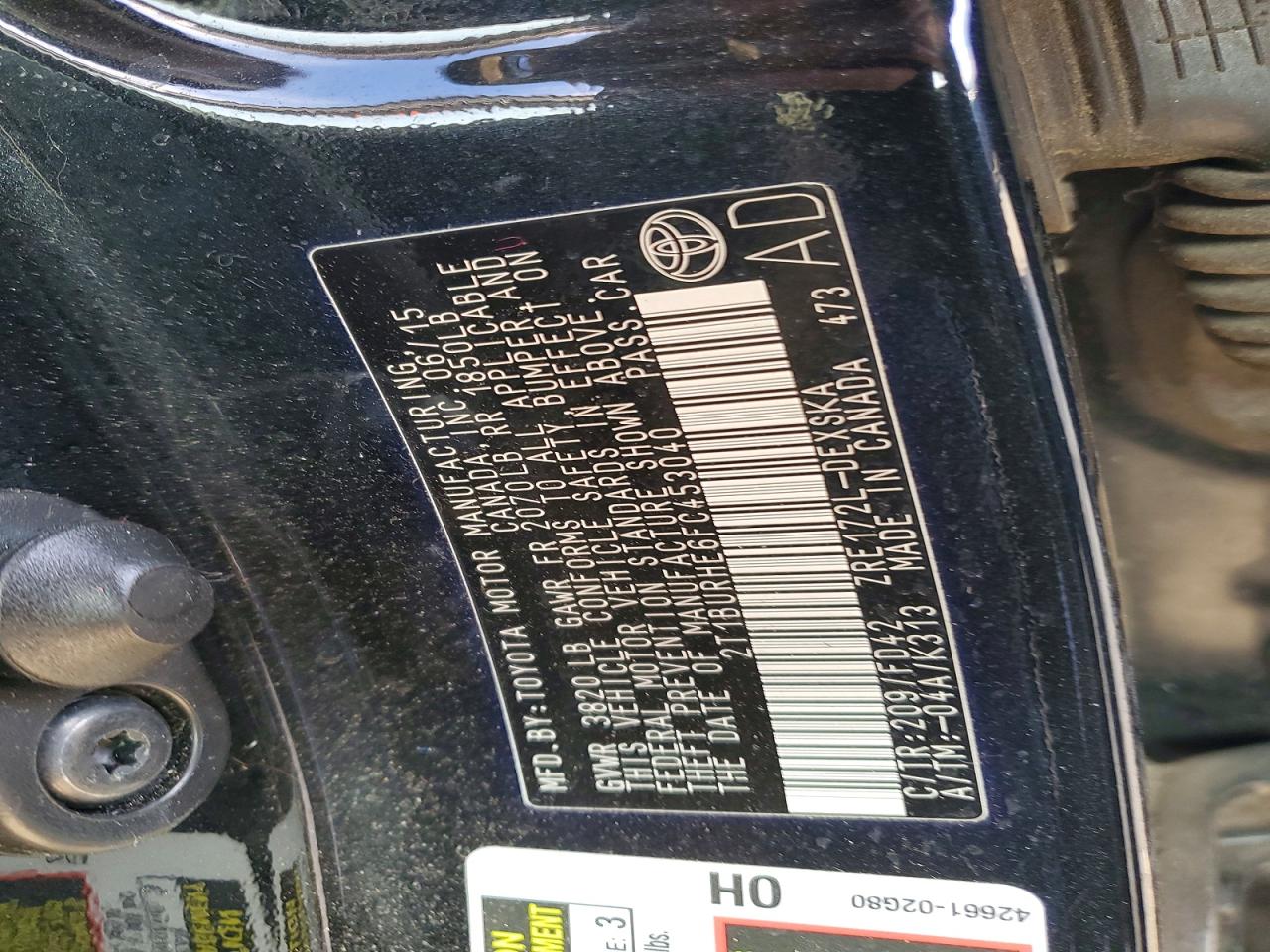 2015 TOYOTA COROLLA S PLUS photo 23