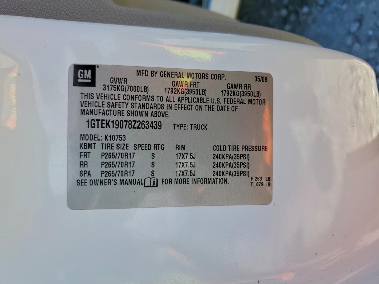 2008 GMC SIERRA K1500 photo 13