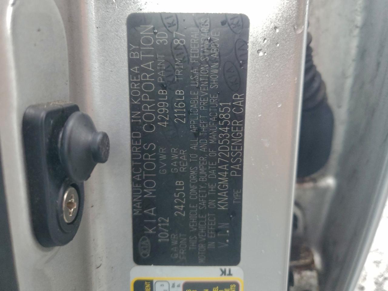 2013 KIA OPTIMA LX photo 12