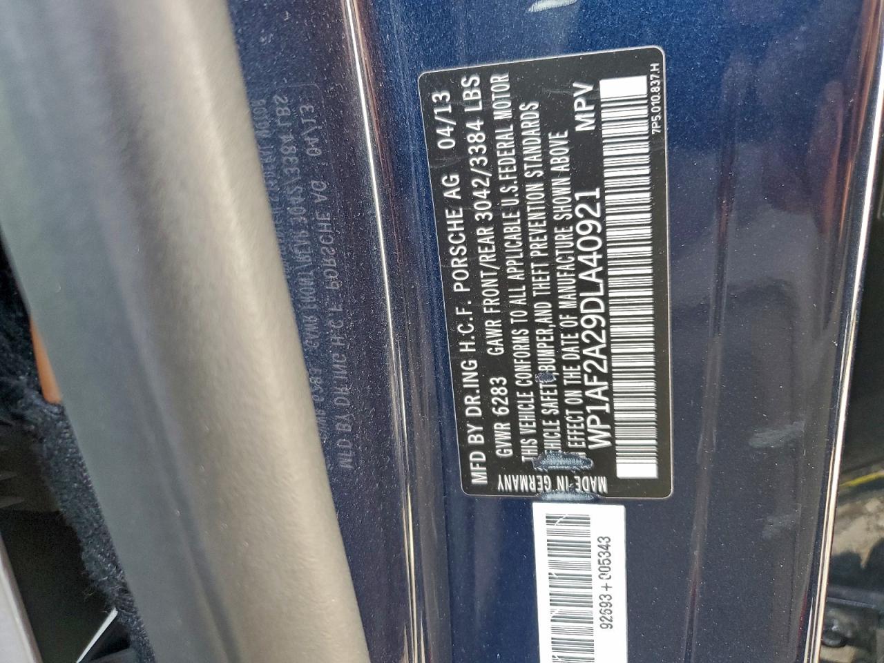 2013 PORSCHE CAYENNE photo 13