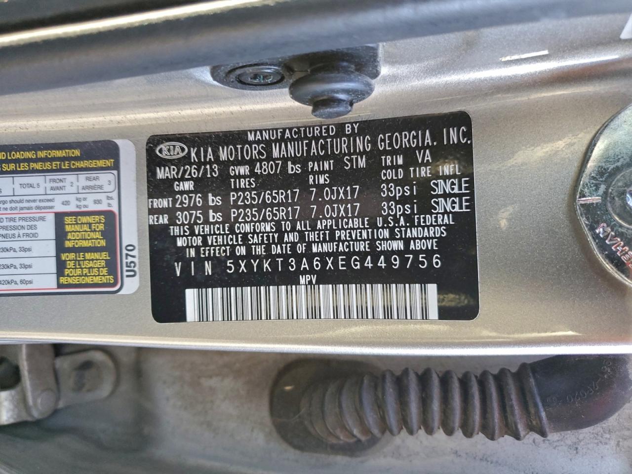 2014 KIA SORENTO LX photo 34