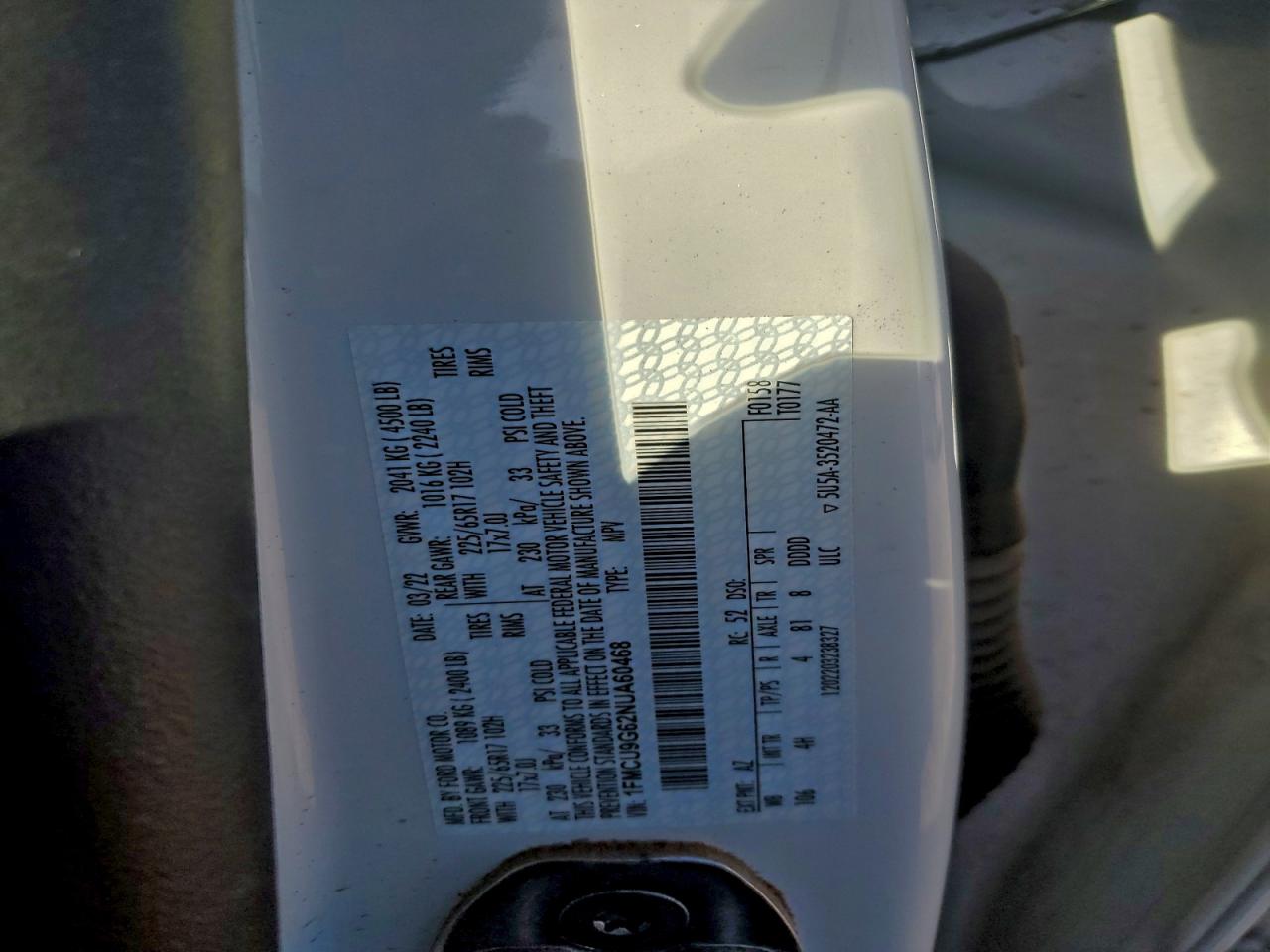 2022 FORD ESCAPE SE photo 13