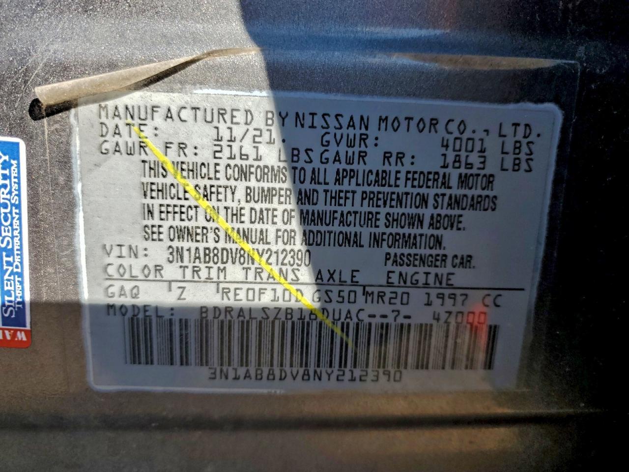 2022 NISSAN SENTRA SR photo 12