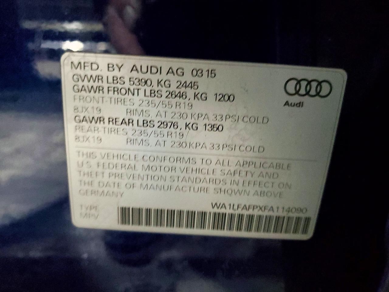 2015 AUDI Q5 PREMIUM PLUS photo 25