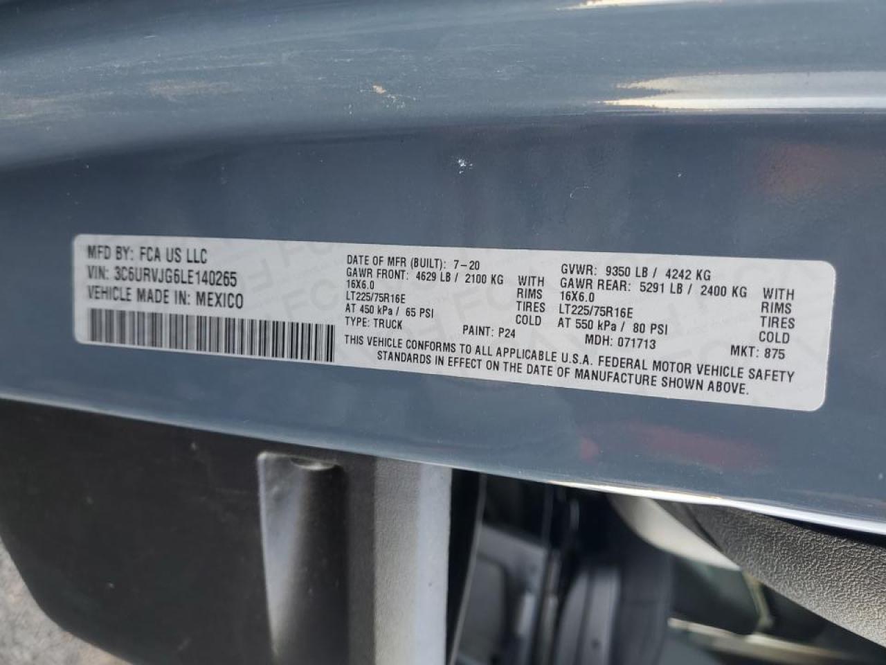 2020 RAM TRUCKS PROMASTER - DELIVERY VAN photo 25
