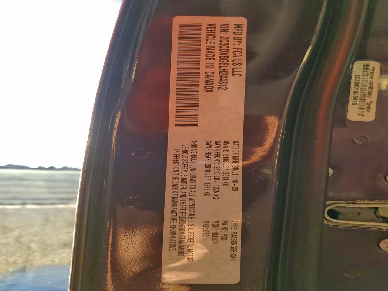 2020 DODGE CHARGER SXT photo 13