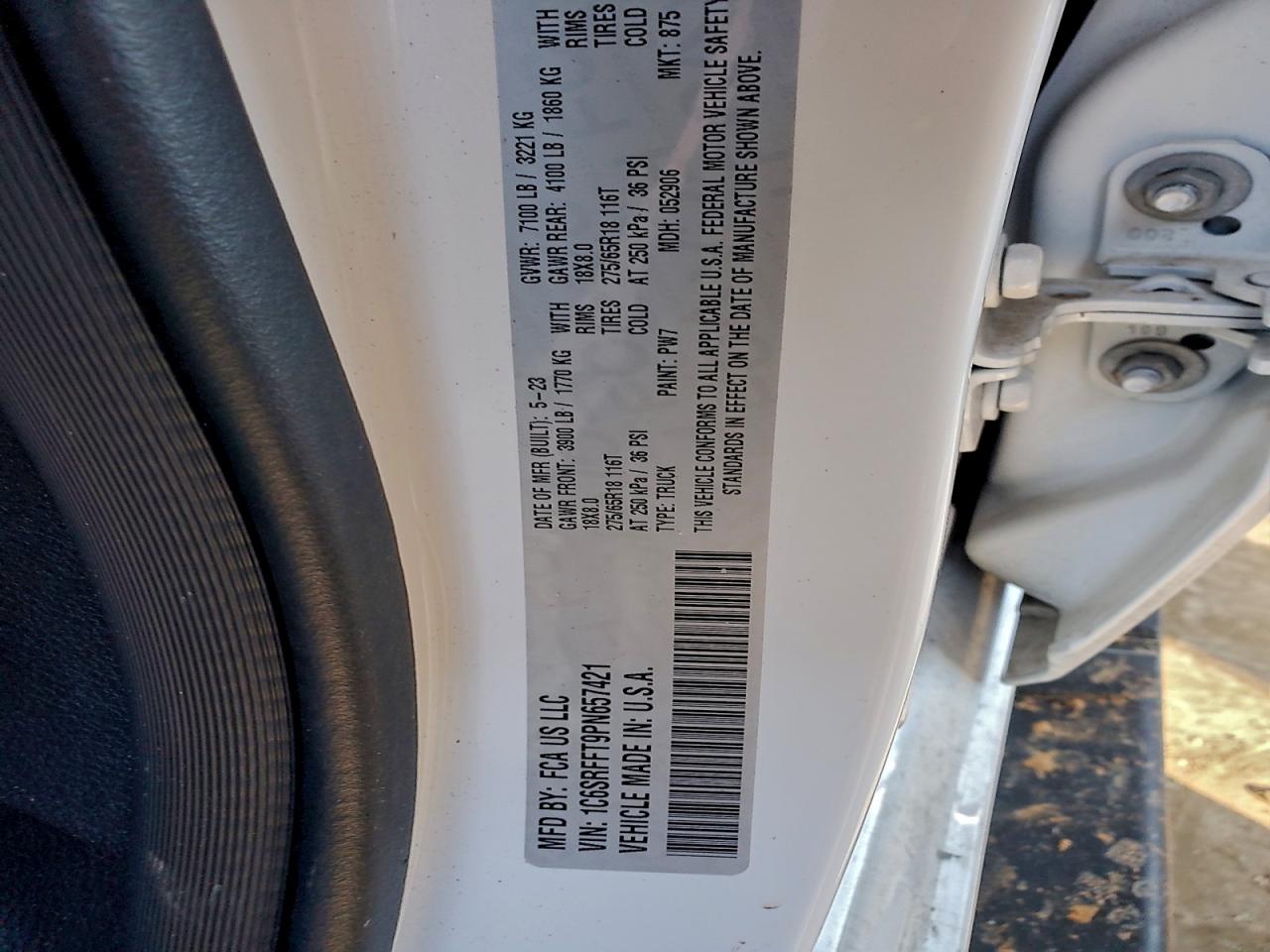 2023 RAM 1500 BIG HORN/LONE STAR photo 12