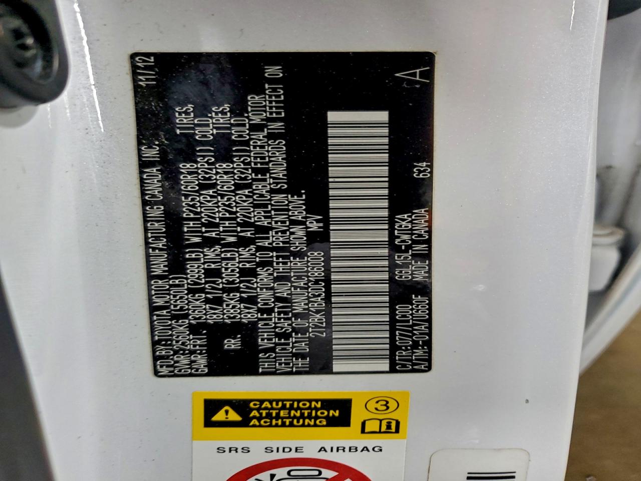 2013 LEXUS RX 350 BASE photo 13