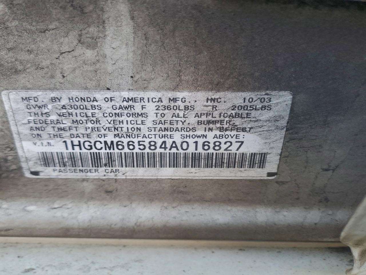 2004 HONDA ACCORD EX photo 12